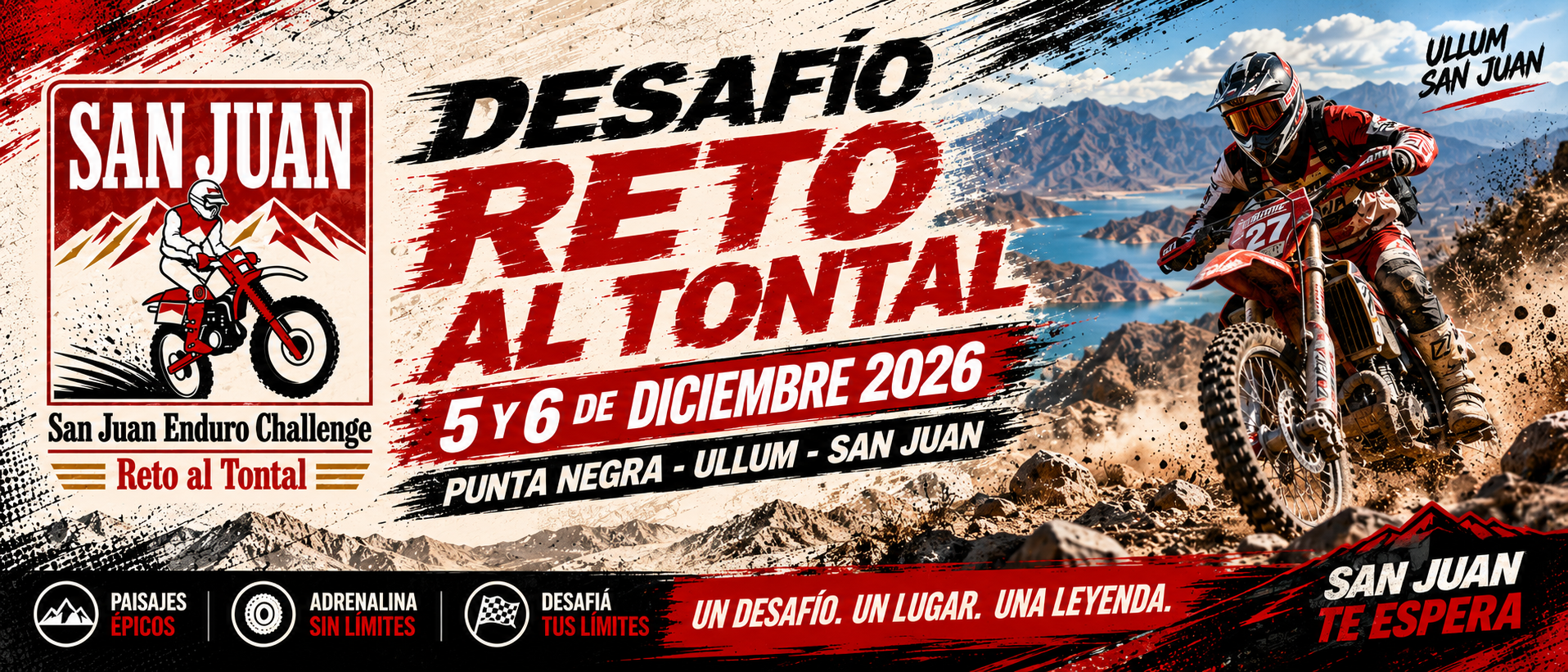 Desafío Reto al Tontal · 5 y 6 de diciembre de 2026 · Punta Negra Ullum San Juan